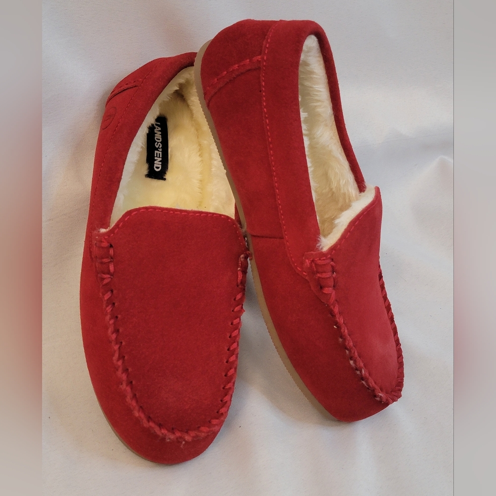 Lands' End Childrens Slip On Slippers Size 4